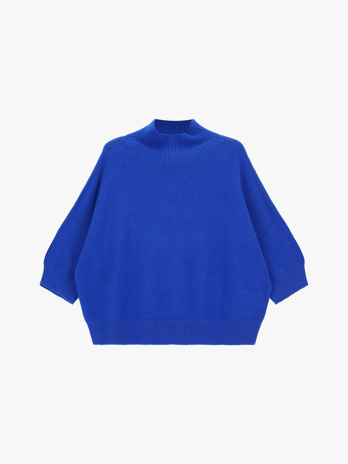 Maglione a collo alto con maniche 3/4