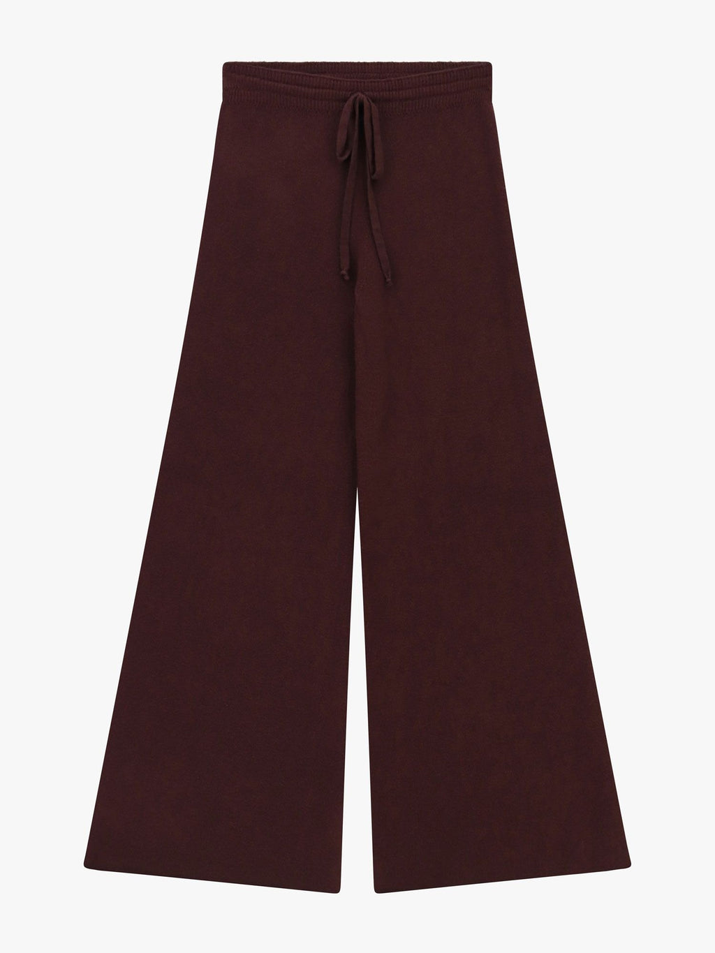 Pantaloni palazzo con vita alta e coulisse