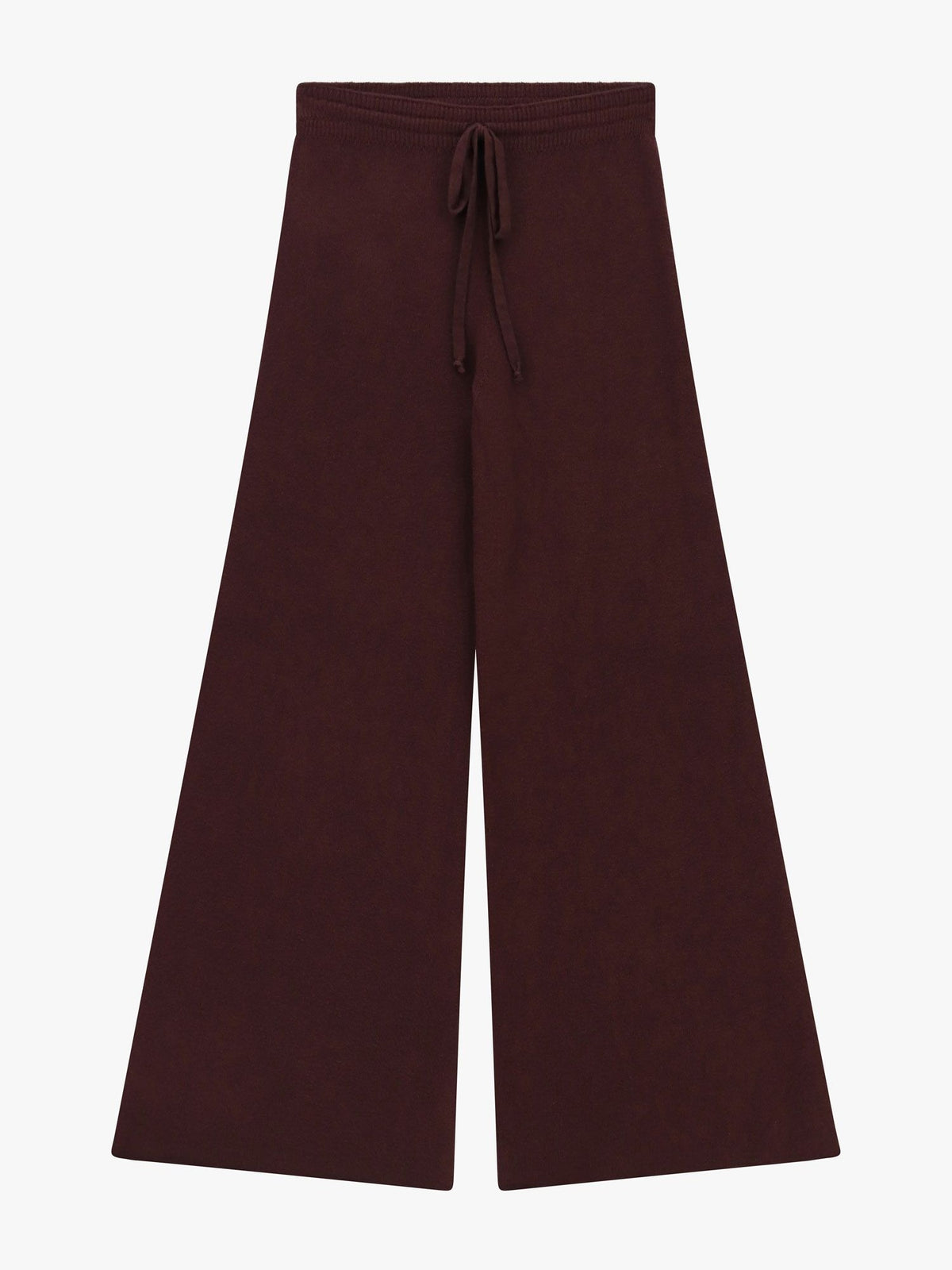 Pantaloni palazzo con vita alta e coulisse