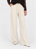 Pantaloni palazzo vita alta con coulisse