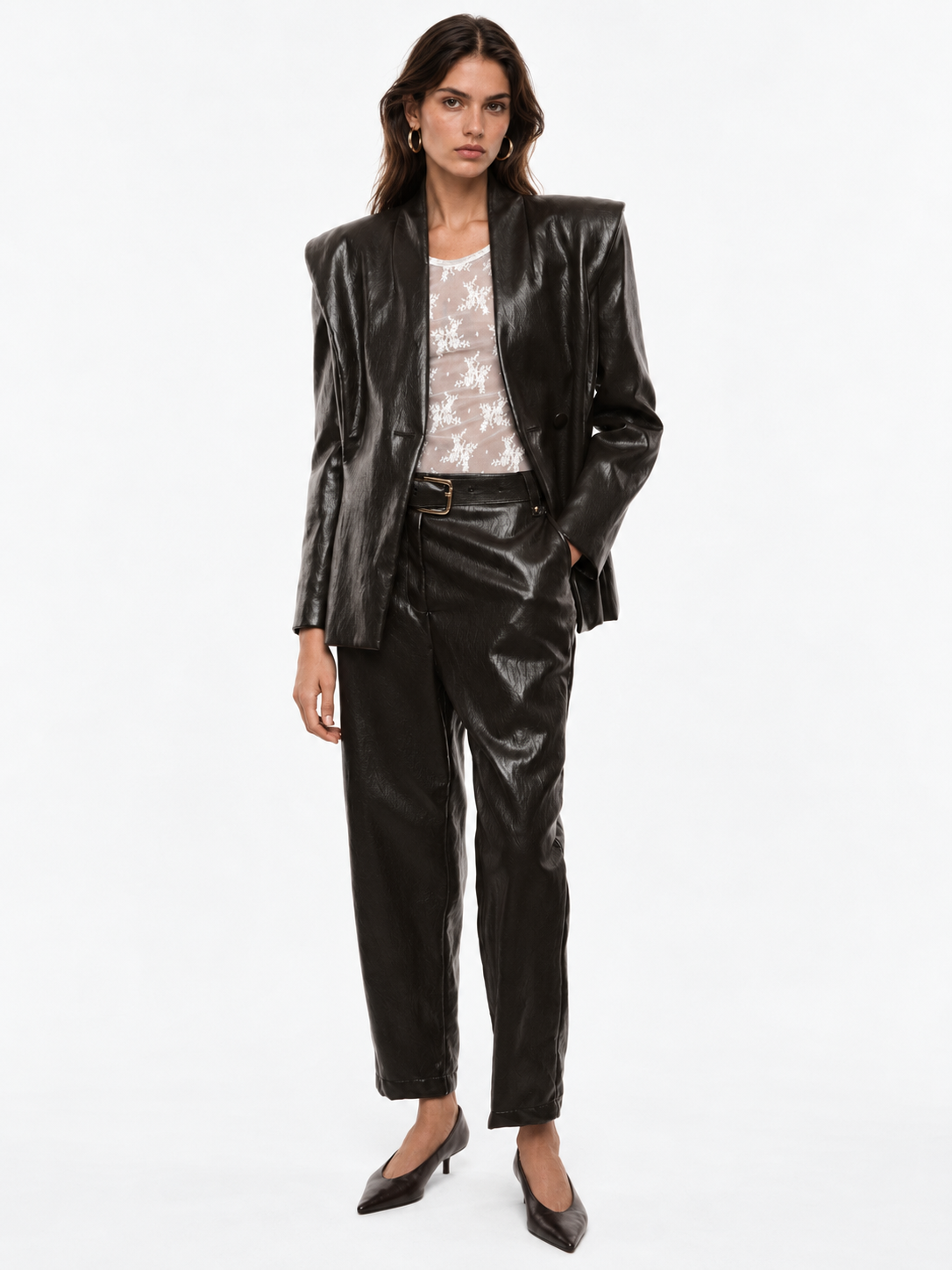 Giacca in stile blazer con spalle strutturate
