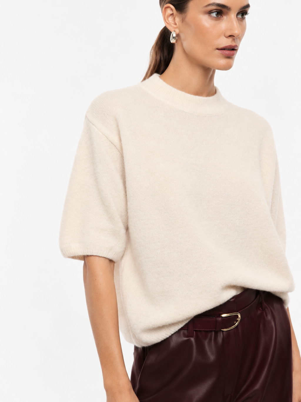 Maglione pullover a maniche al gomito