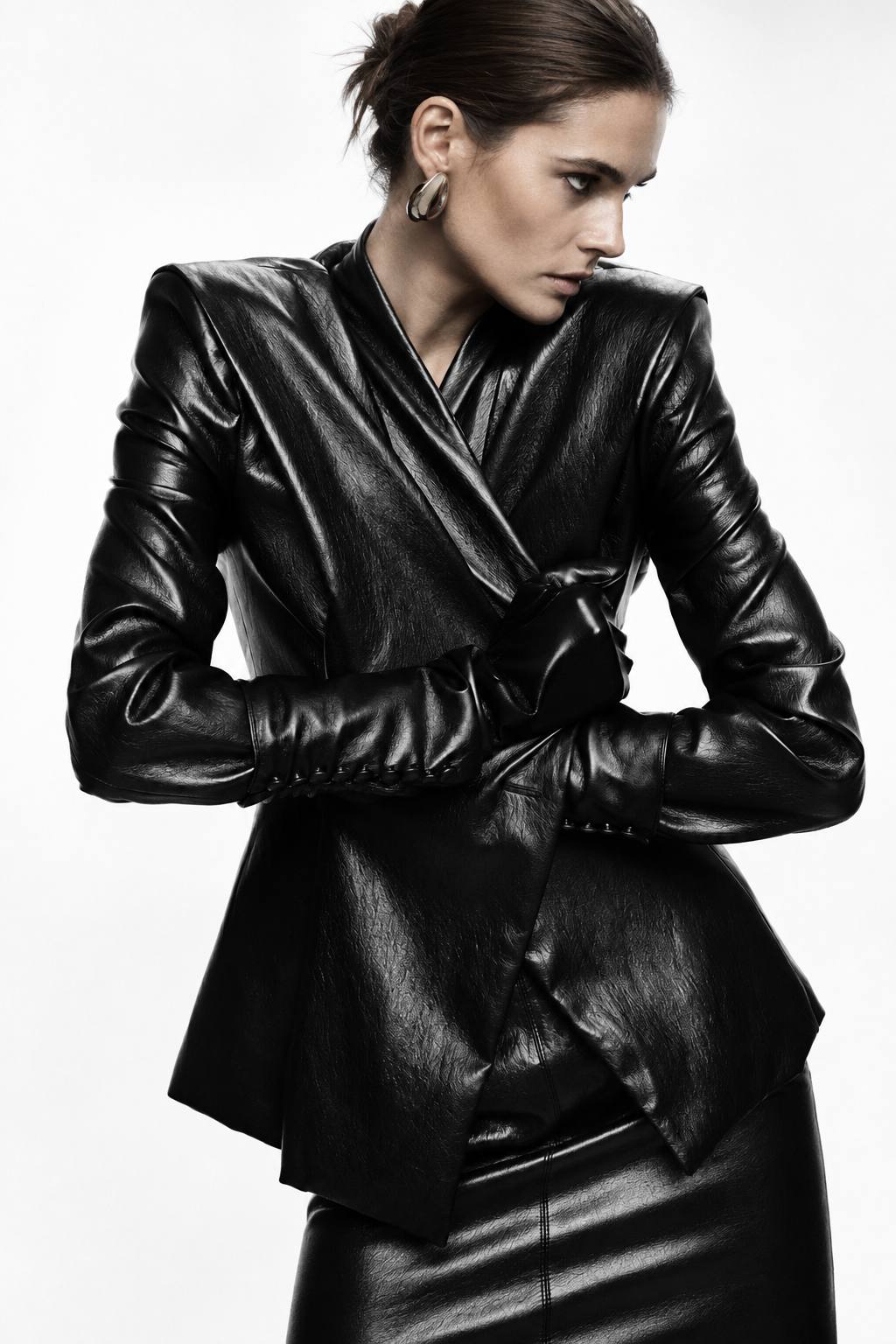 Giacca in stile blazer con spalle strutturate